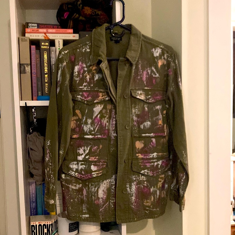 Top shop Tye Dye Military Jacket